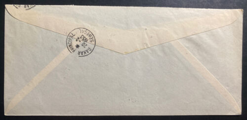 1953 Casablanca Morocco First Flight Cover FFC To Dakar Senegal