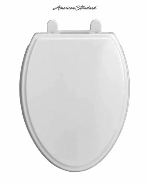 American Standard Elongated ClosedFront Toilet Seat with Soft Close, White